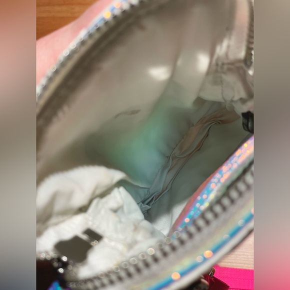 MZ WALLACE Micro Crosby Quilted Nylon Crossbody Bag In Pearl - Picture 16 of 16